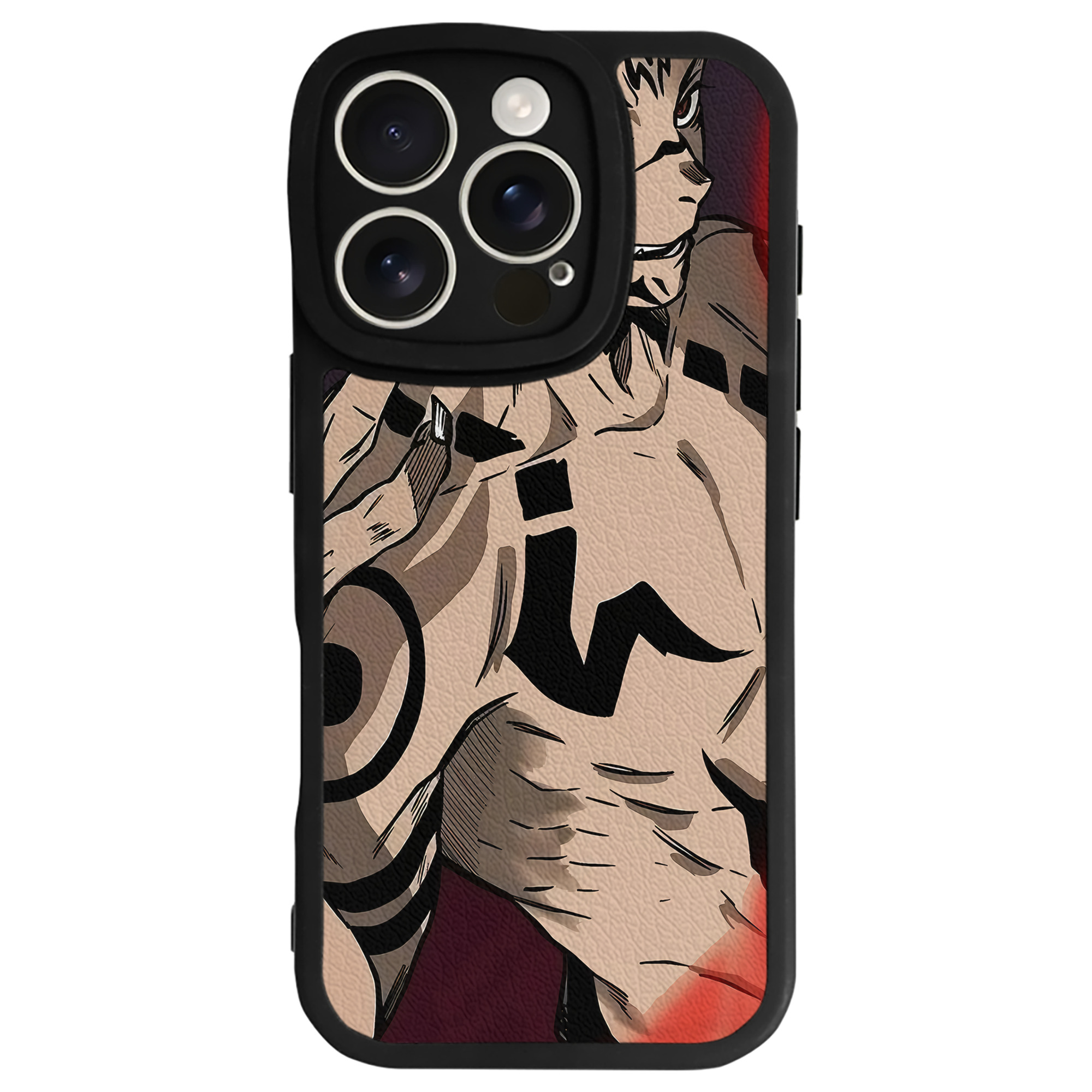 （画像用） 呪術廻戦 Jujutsu Kaisen 【iPhone 16シリーズ対応】シリコンスマホケース（レザー調） 材質：シリコン